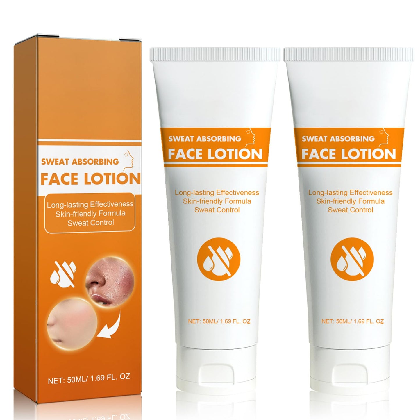 Face Antiperspirant, Face Sweat Blocker, Discourage Sweat, Lotion for Cheek, Body, Forehead, and Scalp Dry, Excessive Hyperhidrosis, Oily Skin Control (1PCS)