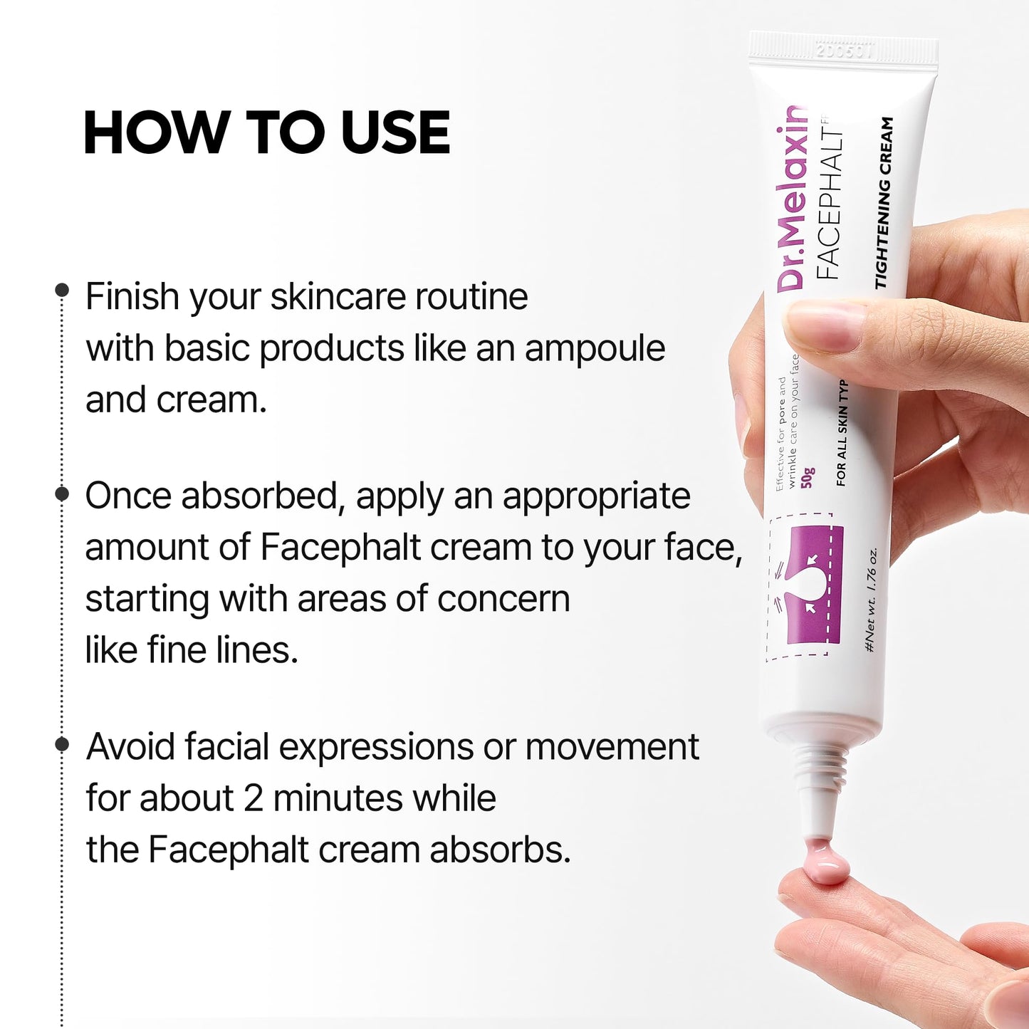 Dr. Melaxin Face Phalt Tightening Cream, 1.7 fl oz (50 ml), Pores, Lifting, Wrinkles, Hali, Sebum, Collagen, Volume, Calamine, Korean Skin Care, Korean Cosmetics