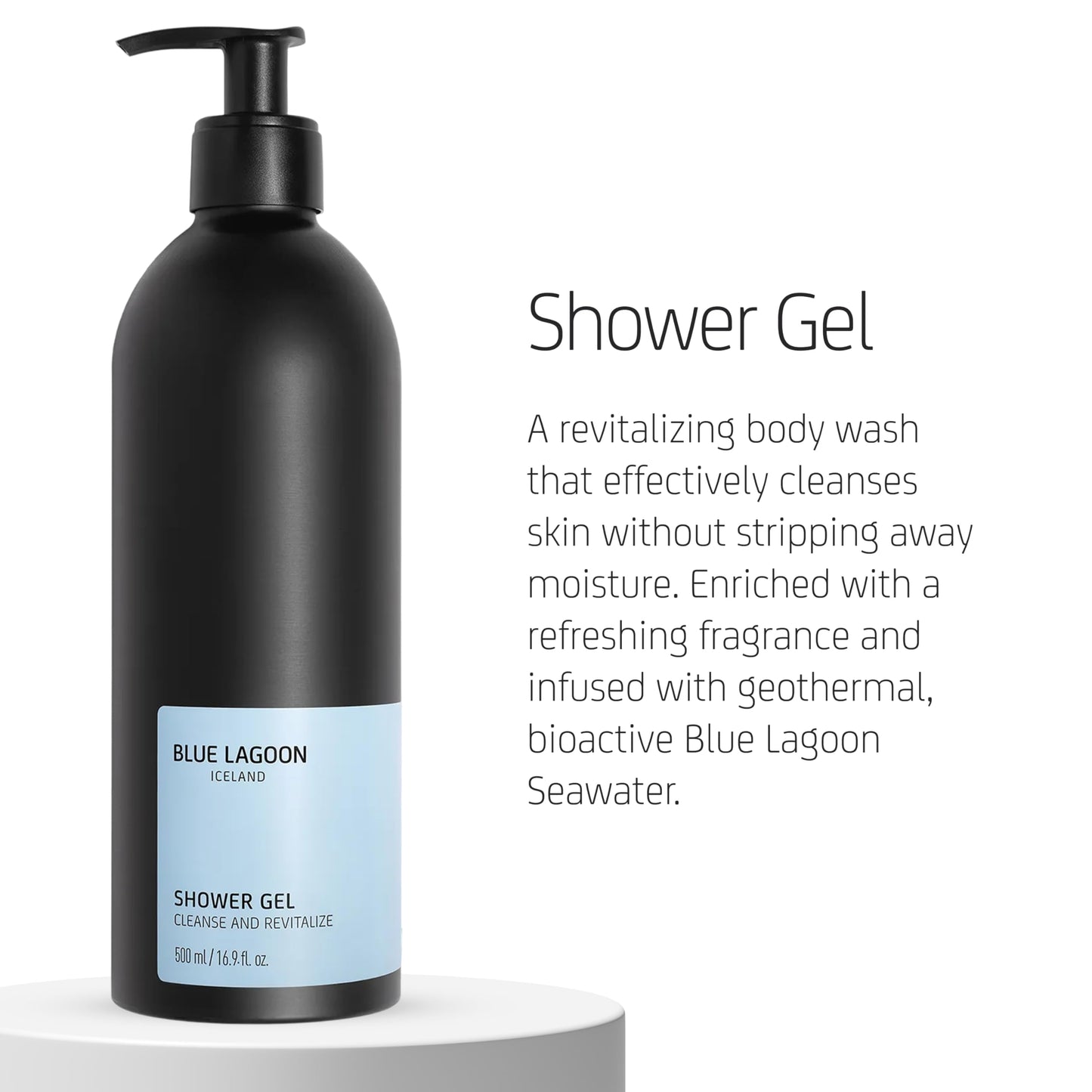 Blue Lagoon Skin Science - Shower Gel - Revitalizing Body Wash - Bioactive Blue Lagoon Seawater - Lightweight Gel Texture - Soft Ethereal Fragrance - Responsibly Sourced Ingredients - 500ML