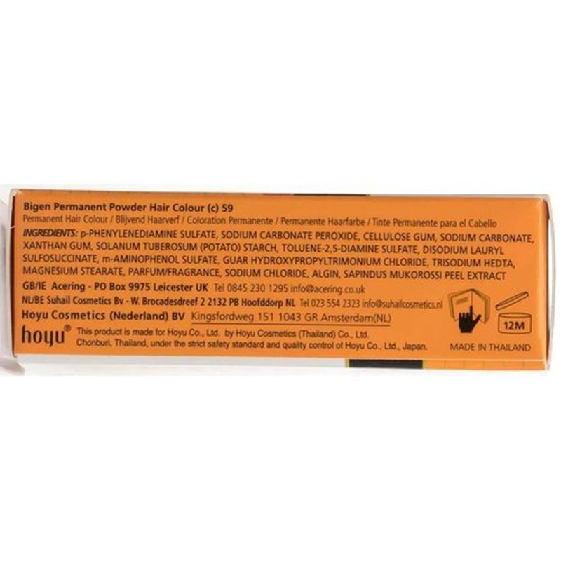 Bigen Permanent Powder Hair Color 59 Oriental Black 1 ea (Pack of 2)