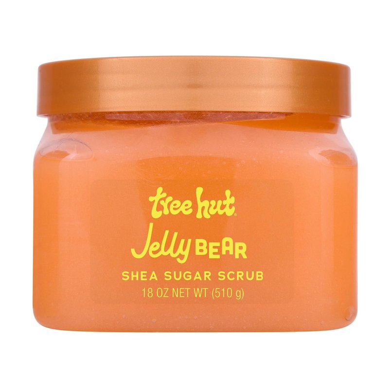 Tree Hut Jelly Bear Body Scrub - Exfoliating Sugar Scrub with Shea Butter & Essential Oils | 18 Oz for Smooth Skin