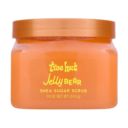 Tree Hut Jelly Bear Body Scrub - Exfoliating Sugar Scrub with Shea Butter & Essential Oils | 18 Oz for Smooth Skin