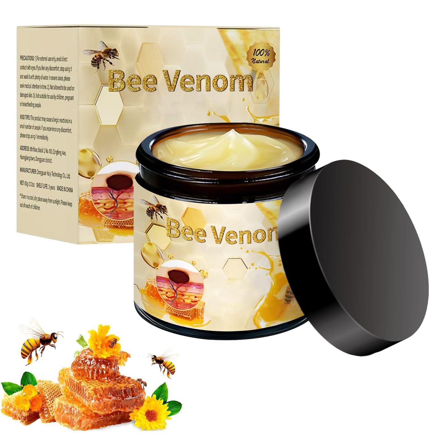 COPFASTOK Bee Venom Cream, New Professional Bee Venom Repair Cream for All Parts of The Body (2.12oz)