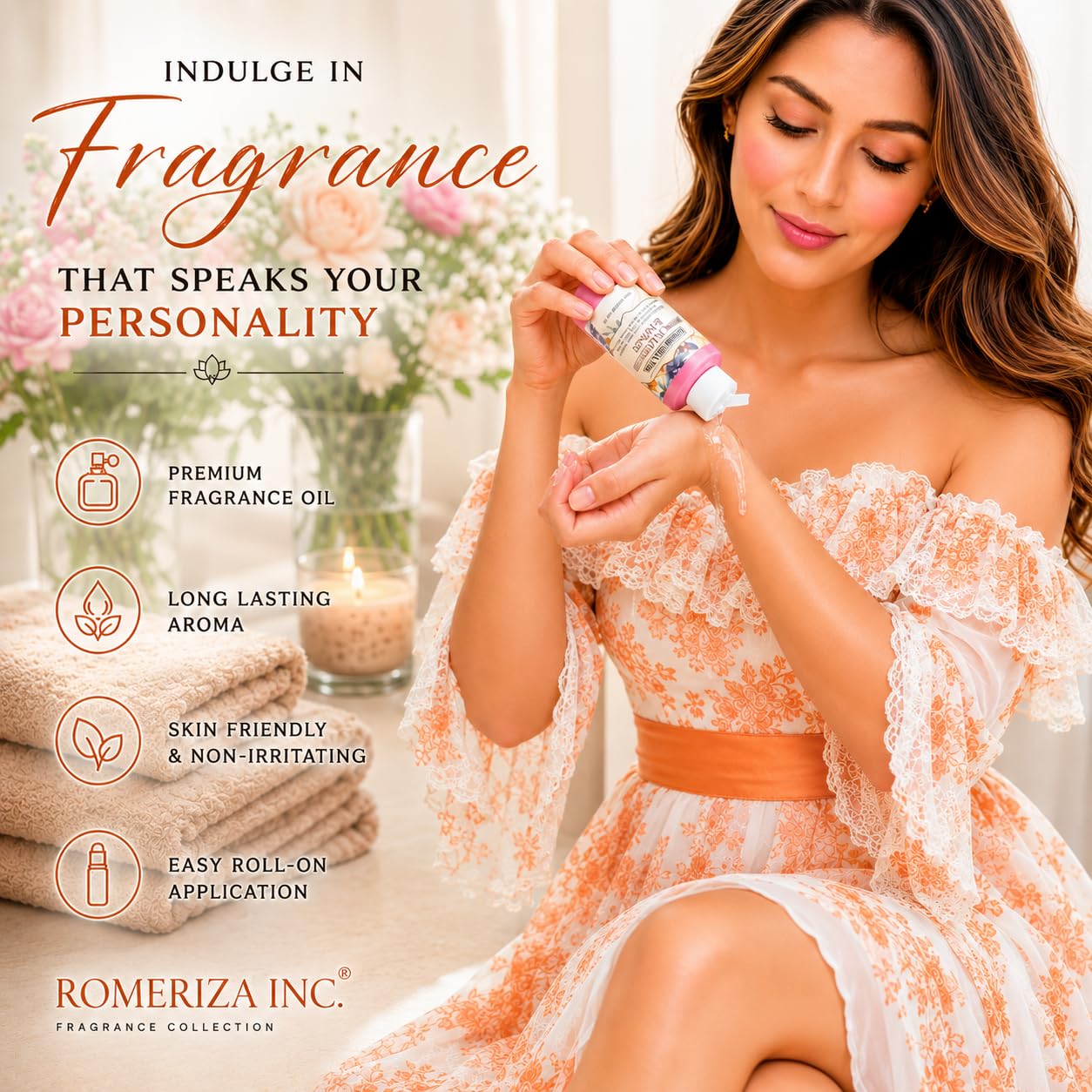ROMERIZA INC. 1 Fl Oz FRENCH LAVENDER & HONEY Fragrance Perfume Oil