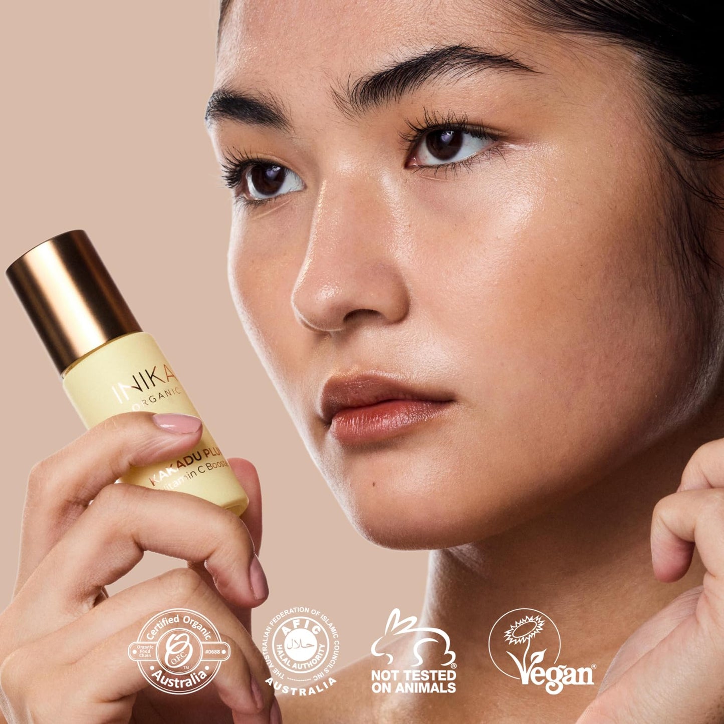 INIKA Organic Kakadu Plum Vitamin C Booster | Clinically-Proven, Oil-Free, Bannish Dullness, Even Skin Tone, Minimize Signs of Aging, for Luminous Skin. 100% Natural, Vegan Ingredients. 15mL