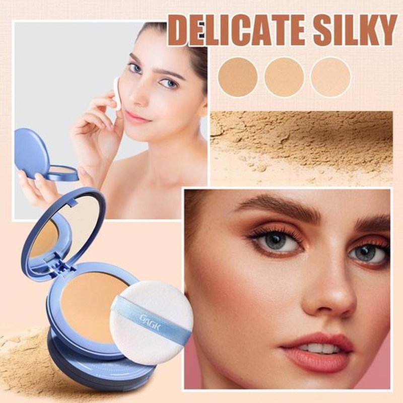 Matte Perfection Pressed Powder,Matte Wet and Dry Powder,Oil Control Face Pressed Powder,Waterproof Long Lasting Finishing Powder,Matte Smooth Setting Powder Makeup (02# NATURAL BEIGE, One Size)
