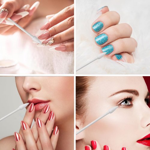 500pcs Precision Tip Cotton Swabs/Double Pointed Cotton Buds for Makeup