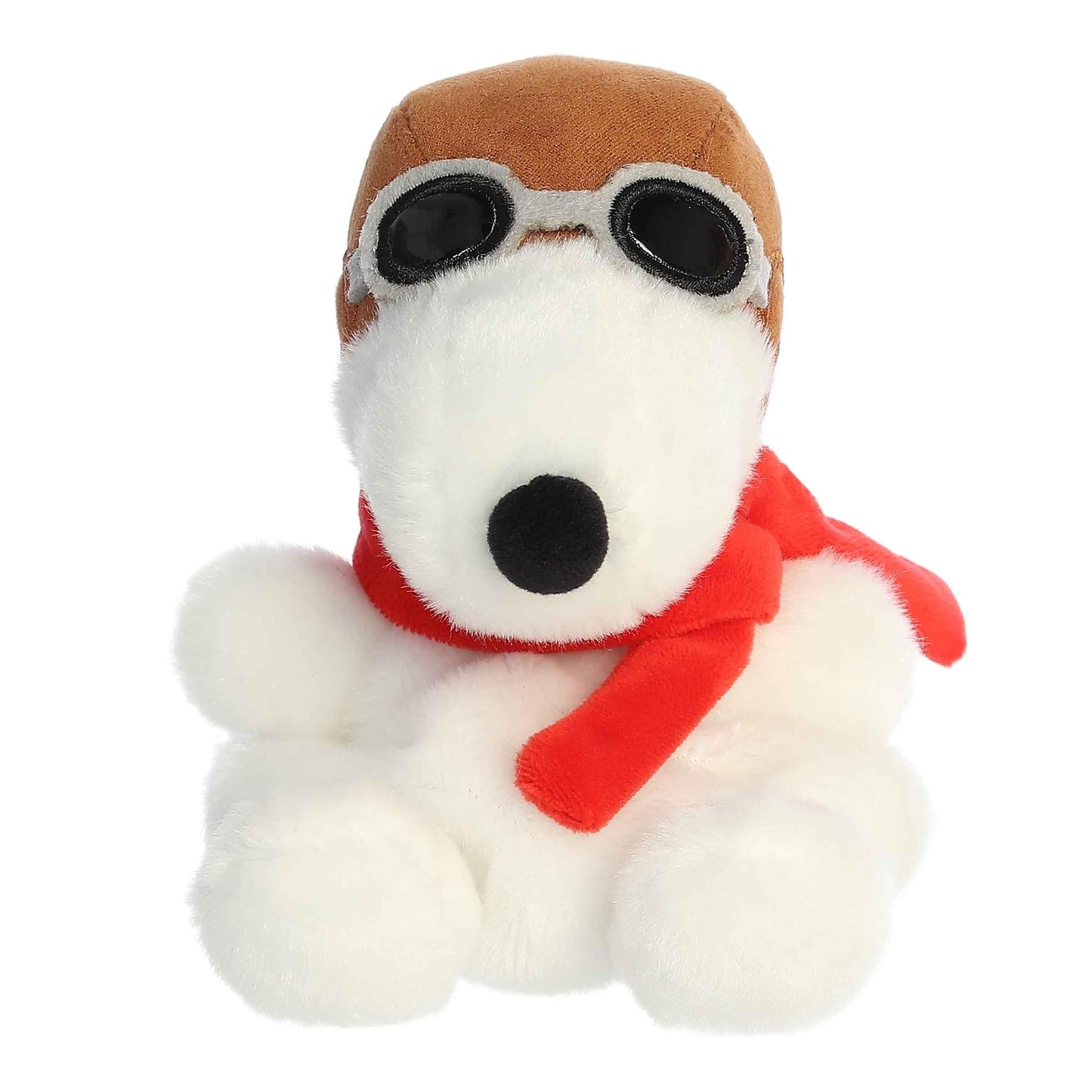 Aurora® Adorable Peanuts® Palm Pals™ Flying Ace Stuffed Animal - Officially Licensed Toys for All Snoopy Fans - Nostalgic Gift for Adults and Birthday Celebrations - White 5.5 Inches