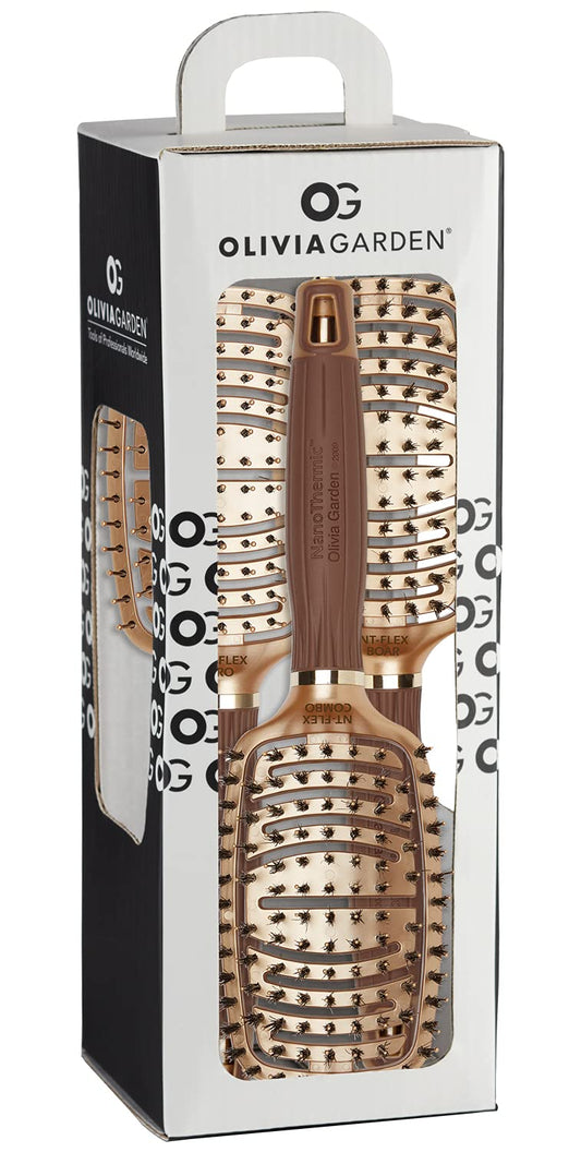 Olivia Garden NanoThermic Ceramic + Ion Flex Scalp-Hugging & Vented Hair Brush