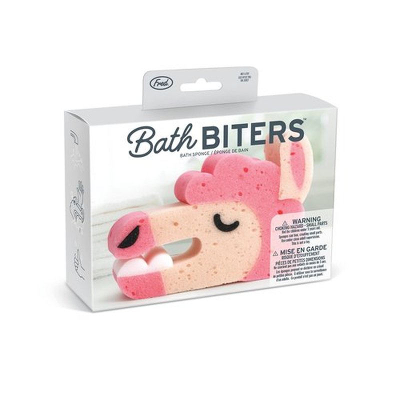 Genuine Fred Bath Biters, Children's Bath Sponge, Llama