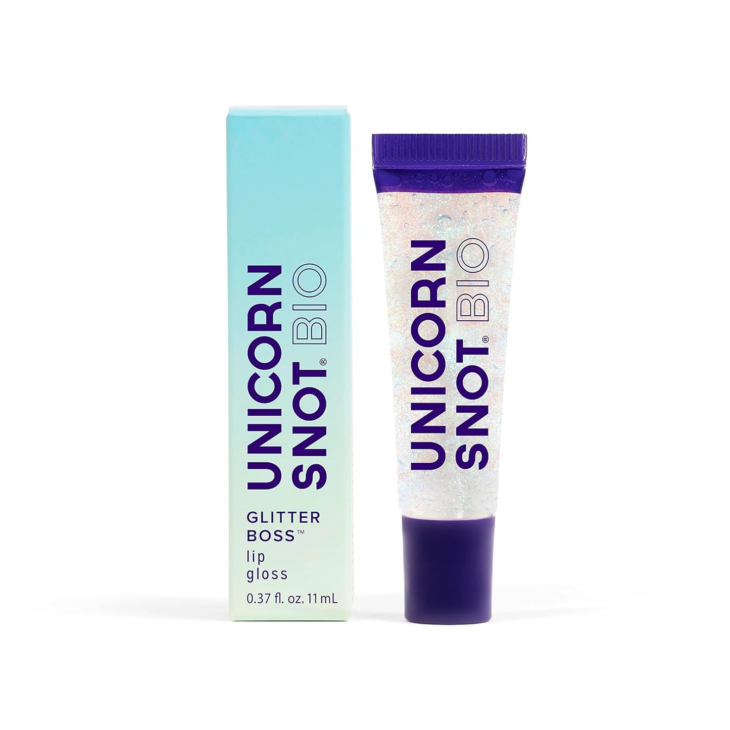UNICORN SNOT Plant-Based Glitter Lip Gloss Gift Set | Sparkly and Shimmer Glitter Lips for Festivals, Raves, Anime Cosplay, Halloween Costume Makeup | Vegan & Cruelty Free 0.37 fl oz (3-Pack)