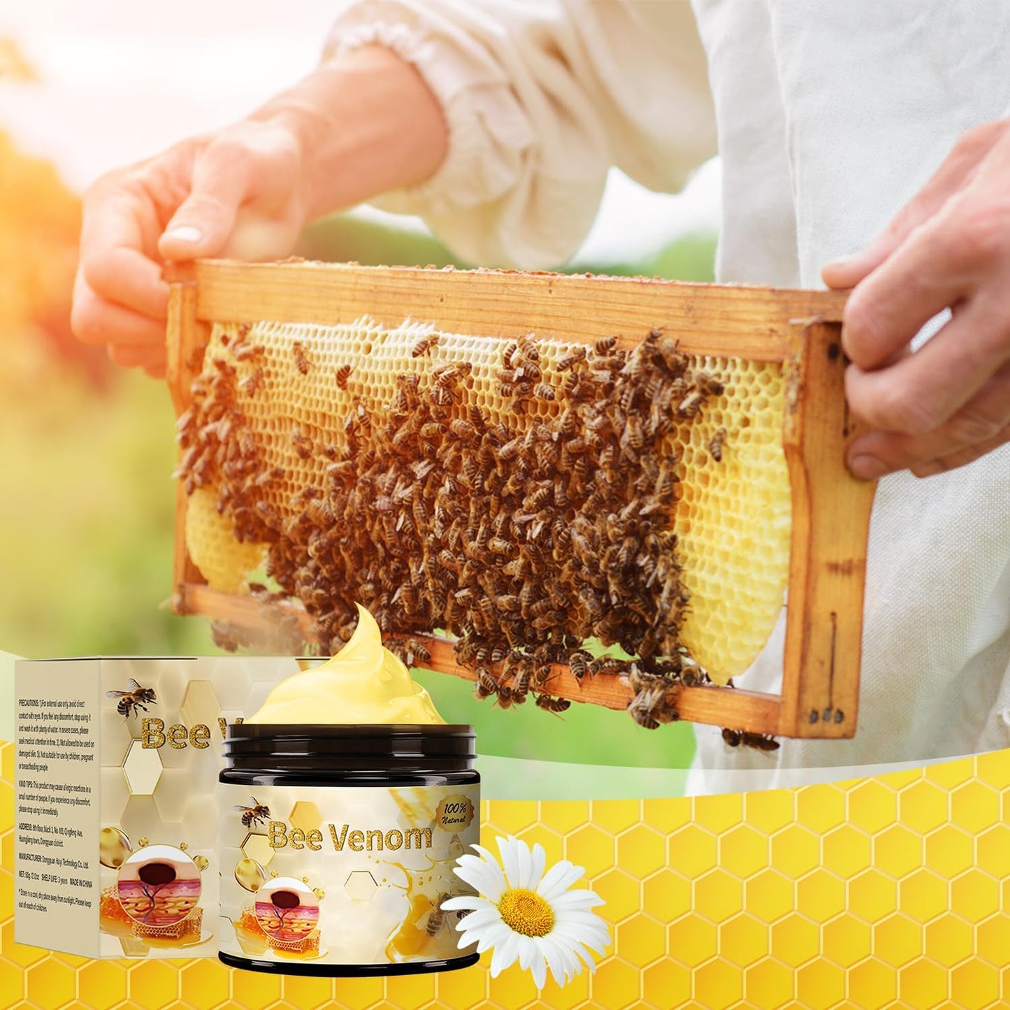 COPFASTOK Bee Venom Cream, New Professional Bee Venom Repair Cream for All Parts of The Body (2.12oz)