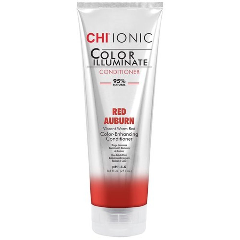 CHI Color Illuminate Conditioner, Helps Maintain Fresh Color In Natural & Color-Treated Hair, Sulfate, Paraben, & Cruelty-Free, Red Auburn, 8.5 Oz