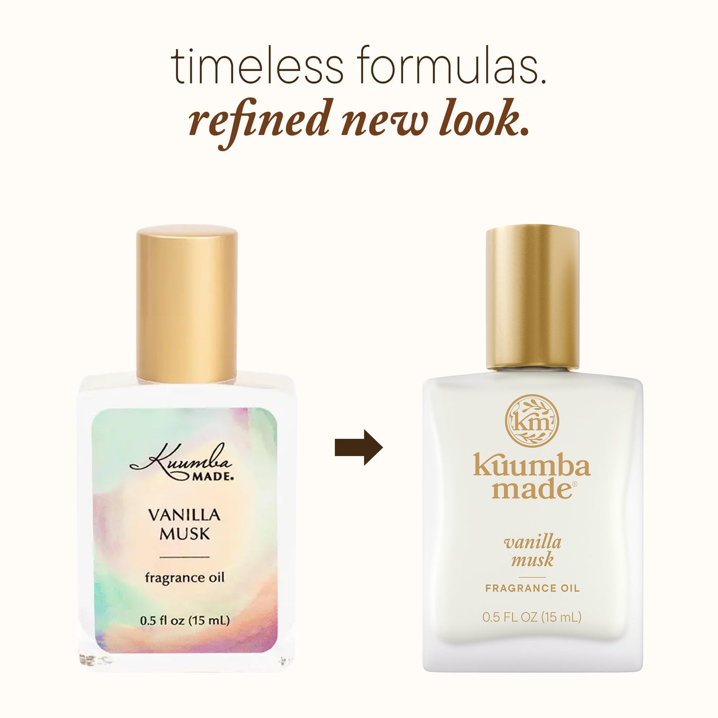 Kuumba Made Vanilla Musk Fragrance Oil Roll-On, Alcohol-Free, 0.5 Fl Oz