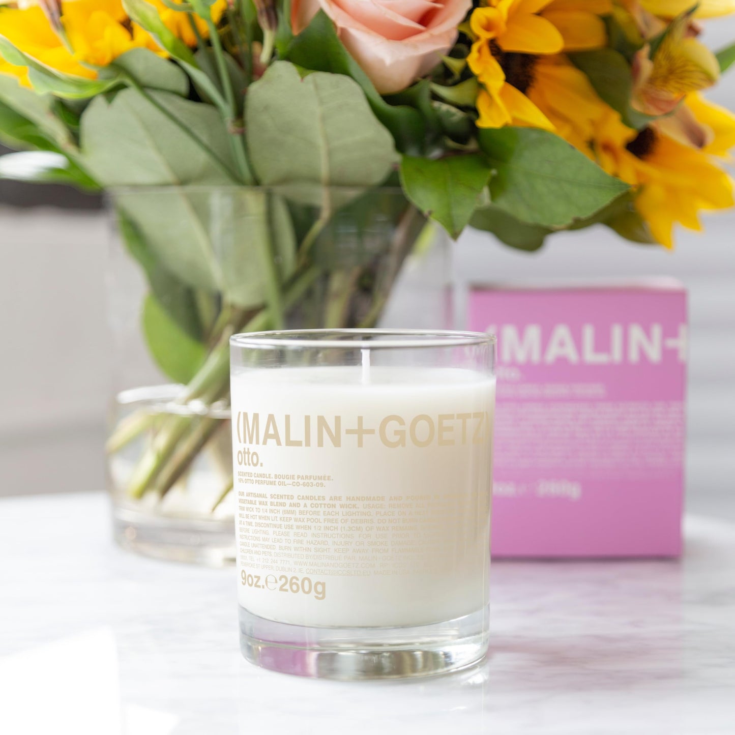 MALIN+GOETZ Otto Candle, 9 oz. – Sage Scent Fragrance, Scented Candle, Natural Vegetable Wax Blend, Vegan & Cruelty Free, Single Wick Candle, Lasts 60 Hours