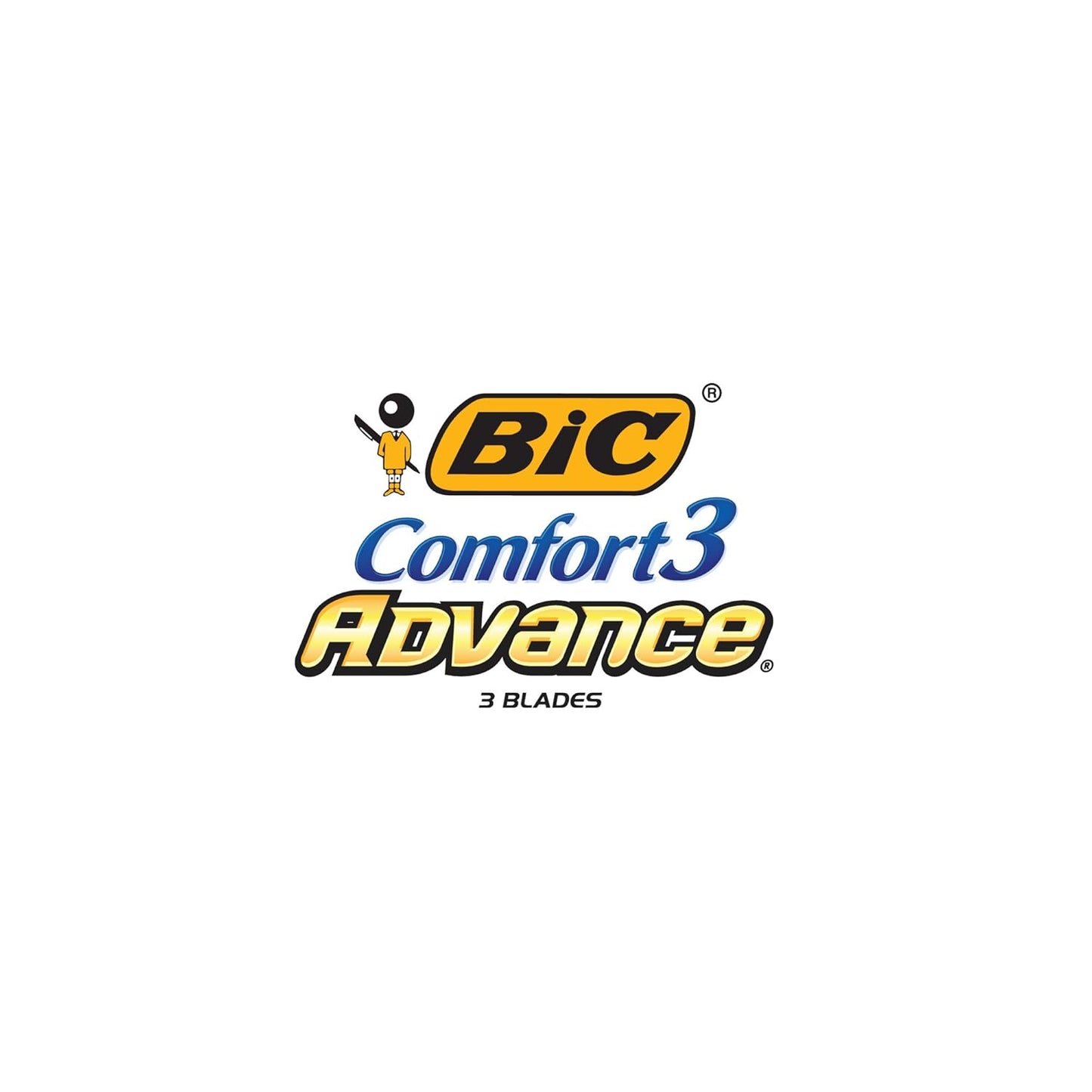 BIC Comfort 3 Advance Disposable Razors for Men, For an Ultra-Soothing and Close Shave, 4 Count (Pack of 6)
