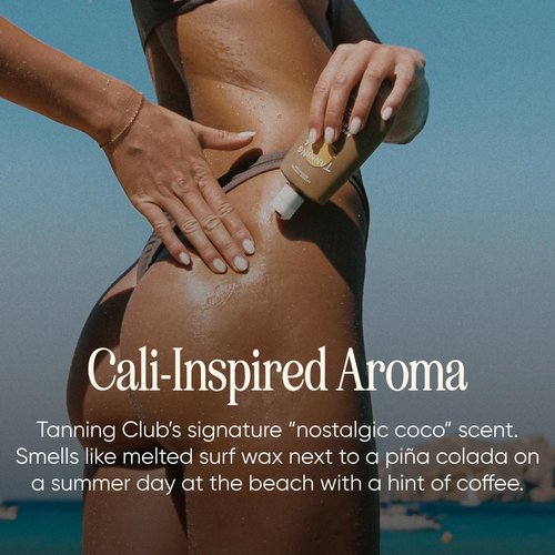 Tanning Club Browning Lotion - Tanning Accelerator & Optimizer for Outdoor Sun Tanning - Non-Toxic Botanical Skin Care Formula with for a Fast Deep, Dark Tan
