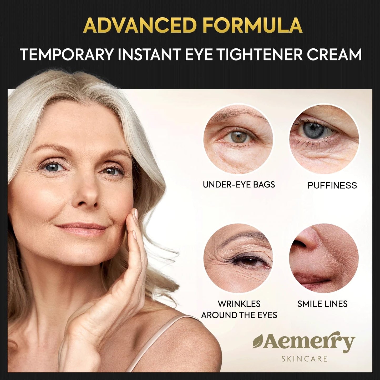 Aemerry Instant Eye Tightener Cream (Yellow, 1 OZ)