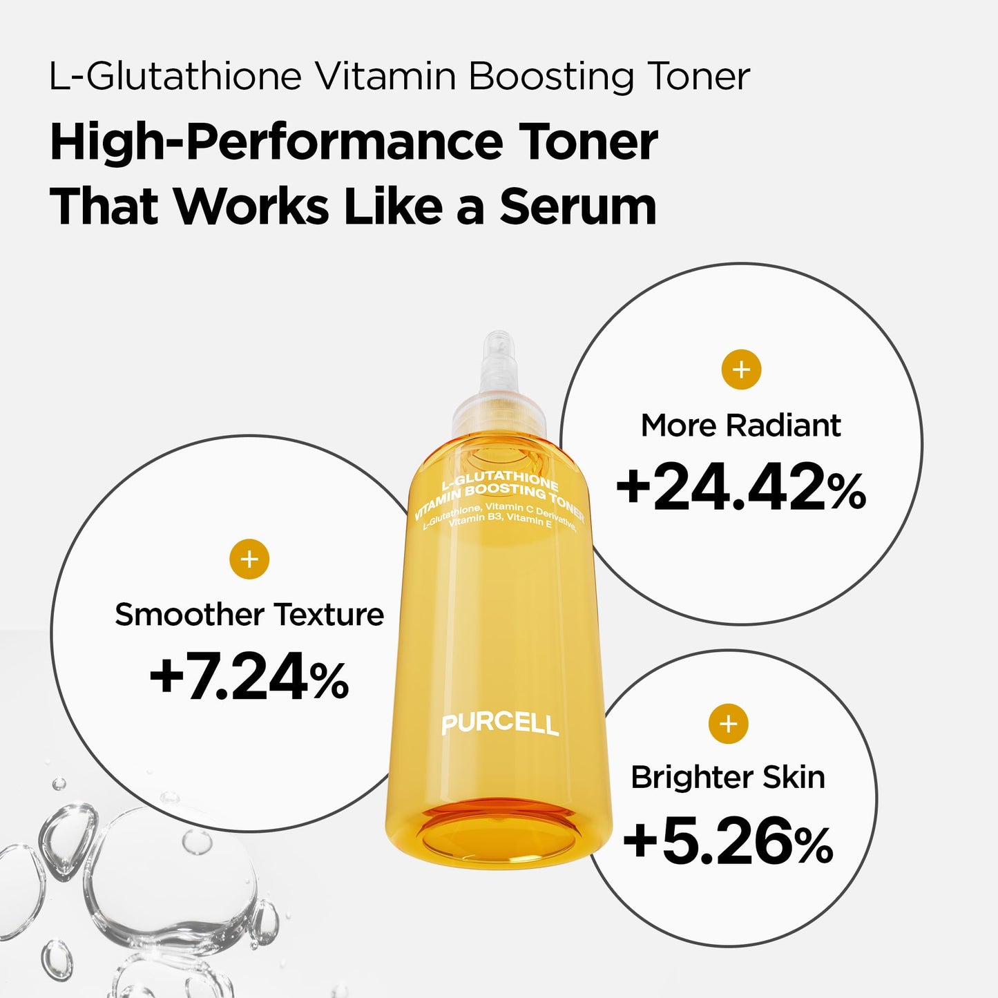 L-Glutathione Vitamin Boosting Toner infused with Niacinamide, Vitamin C, Glutathione & Tocopherol | Uneven & Dull Skin, Anti-Pigmentation Korean Skincare (10.14 fl oz / 300 ml)