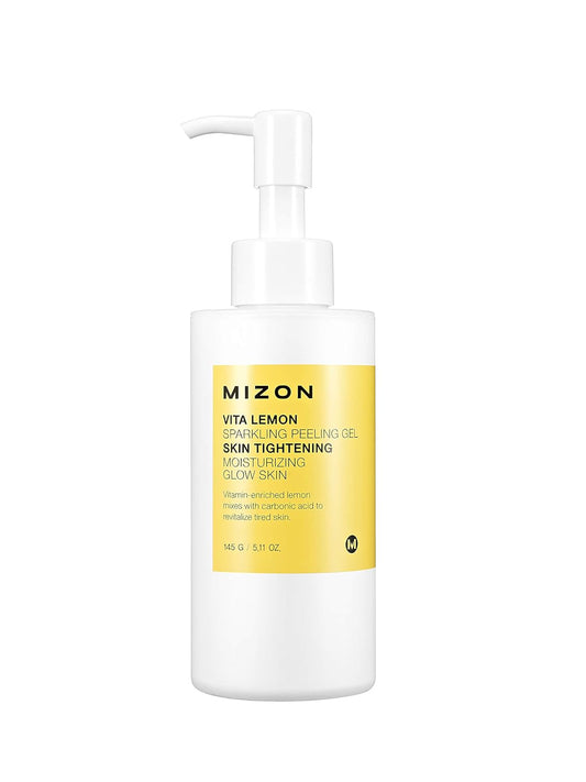 MIZON Vita Lemon Peeling Gel - Exfoliating Gel with Lemon Peel Oil & Sparkling Water | 150g (5.3 Oz)