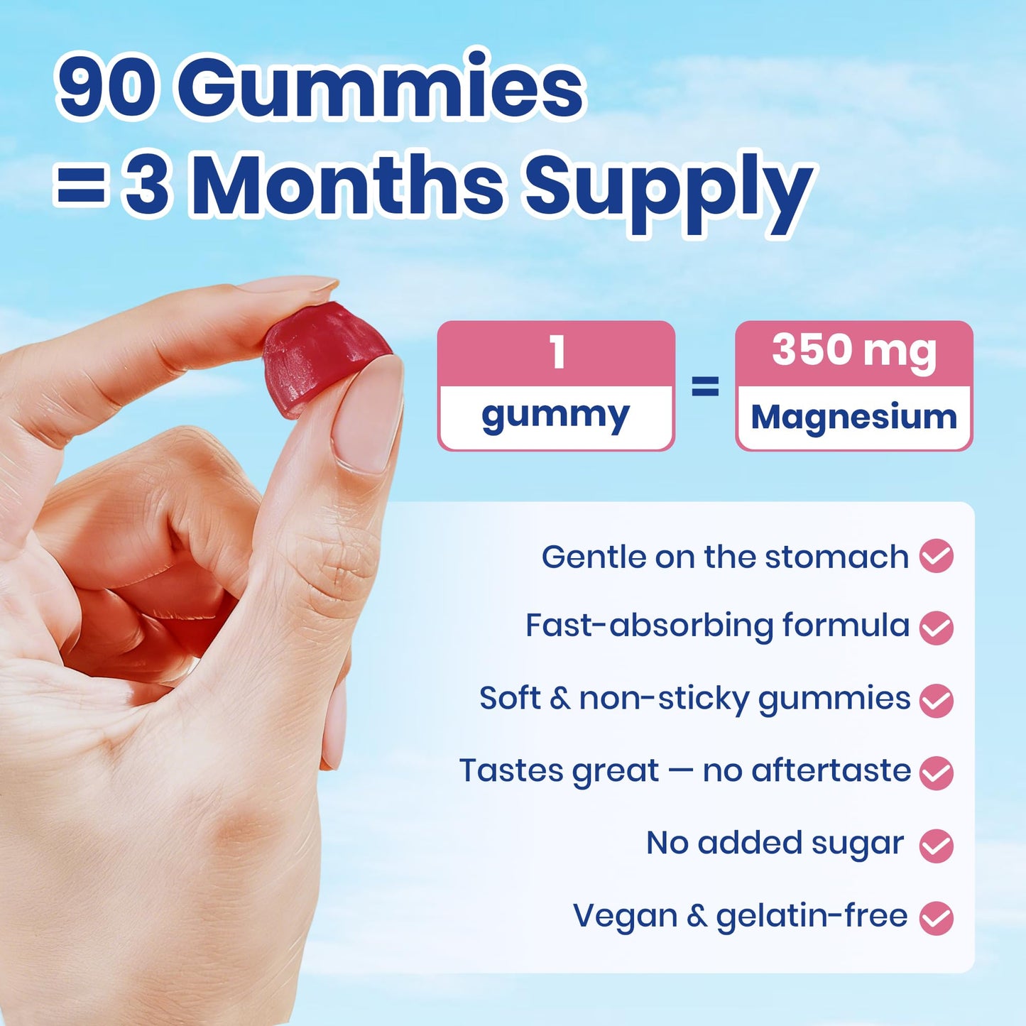 VEV Deep Calm Magnesium Complex 14-in-1 Gummies – 90 Count (Pack of 1) – with D3, Ashwagandha, L-theanine, Zinc – No Added Sugar Vegan Glycinate Gummies – Magnesium Complex for Women and Men