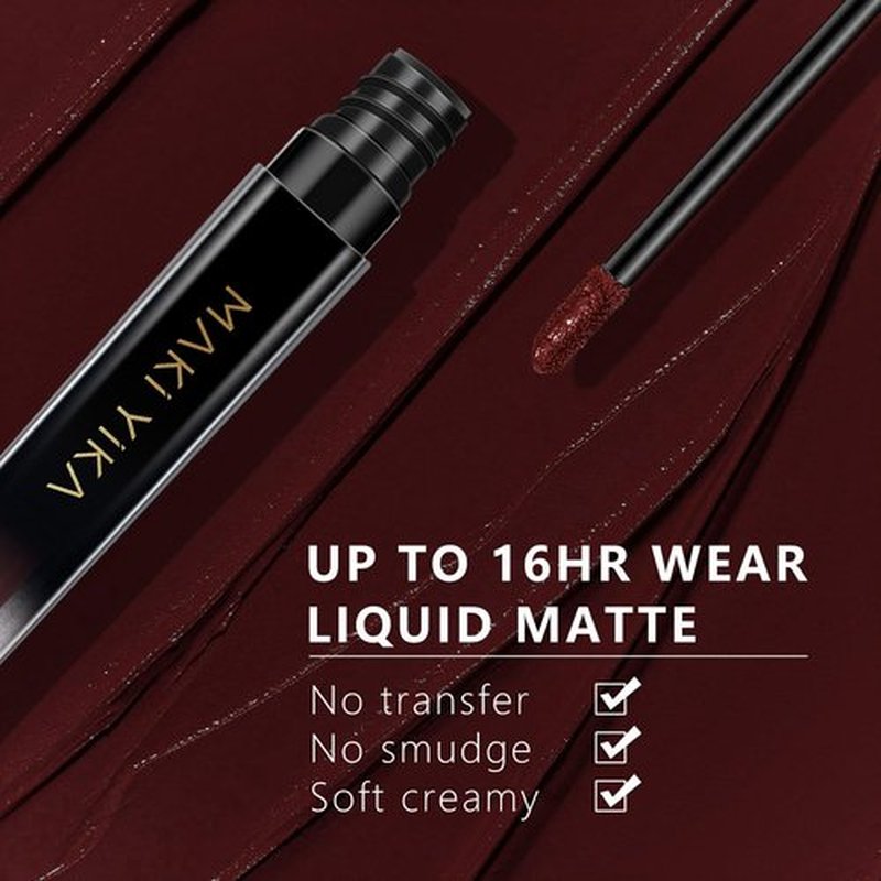 MAKI YIKA Dark Brown Lipstick for Women Color Stay Long Lasting Lipsticks, No Smudge Matte Liquid Lipstick Transferproof Cruelty-Free Lip Color |Chocolate