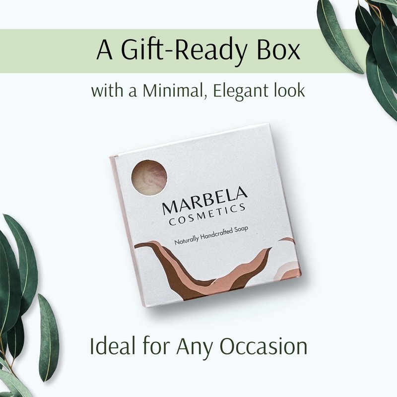 Marbela Cosmetics Handmade Soap Bar - Made in USA, Vegan Friendly, Palm Oil Free, Natural Bar Soap - Gentle Face & Body Soap for Daily Skin Care, Moisturizing & Nourishing - 3.5 oz (Sea Breeze)