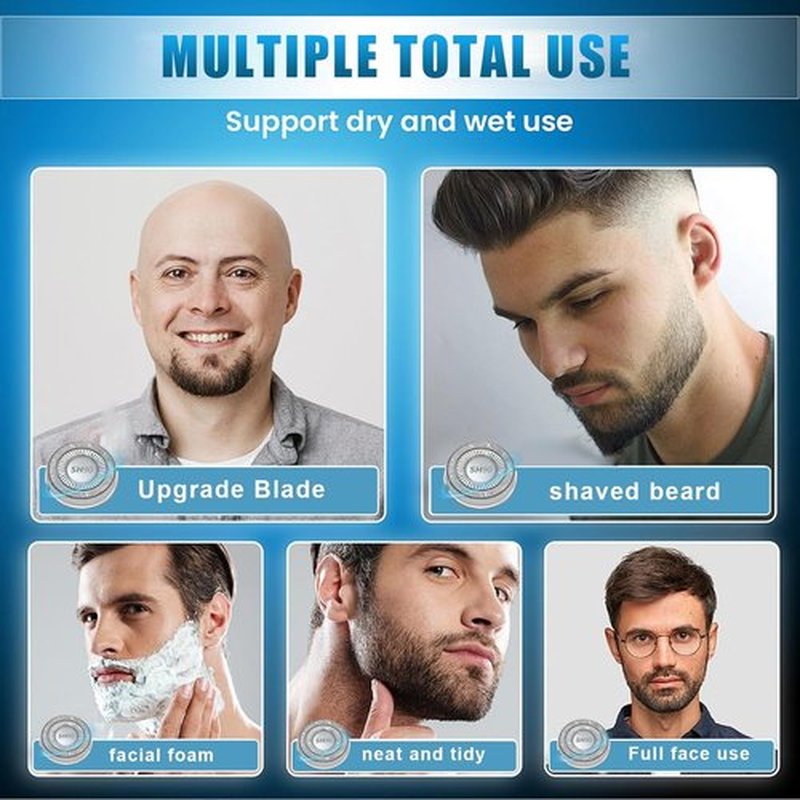9 Pack SH90 Replacement Heads Compatible with Ph****s norelco Series 9000(S9xxx) 8000(S8xxx) Electric Razor Shaver, Upgrade SH90/62 Replacement Double Blades for Ph****s shaver 9000