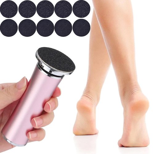 Electric Foot Callus Remover, 2025 Upgrades Electric Callus Remover for Feet Grinder with 60 Pcs Sandpaper Discs, Adjustable Speed Electric Foot File Callus Remover for Dead Skin and Calluses (Pink)