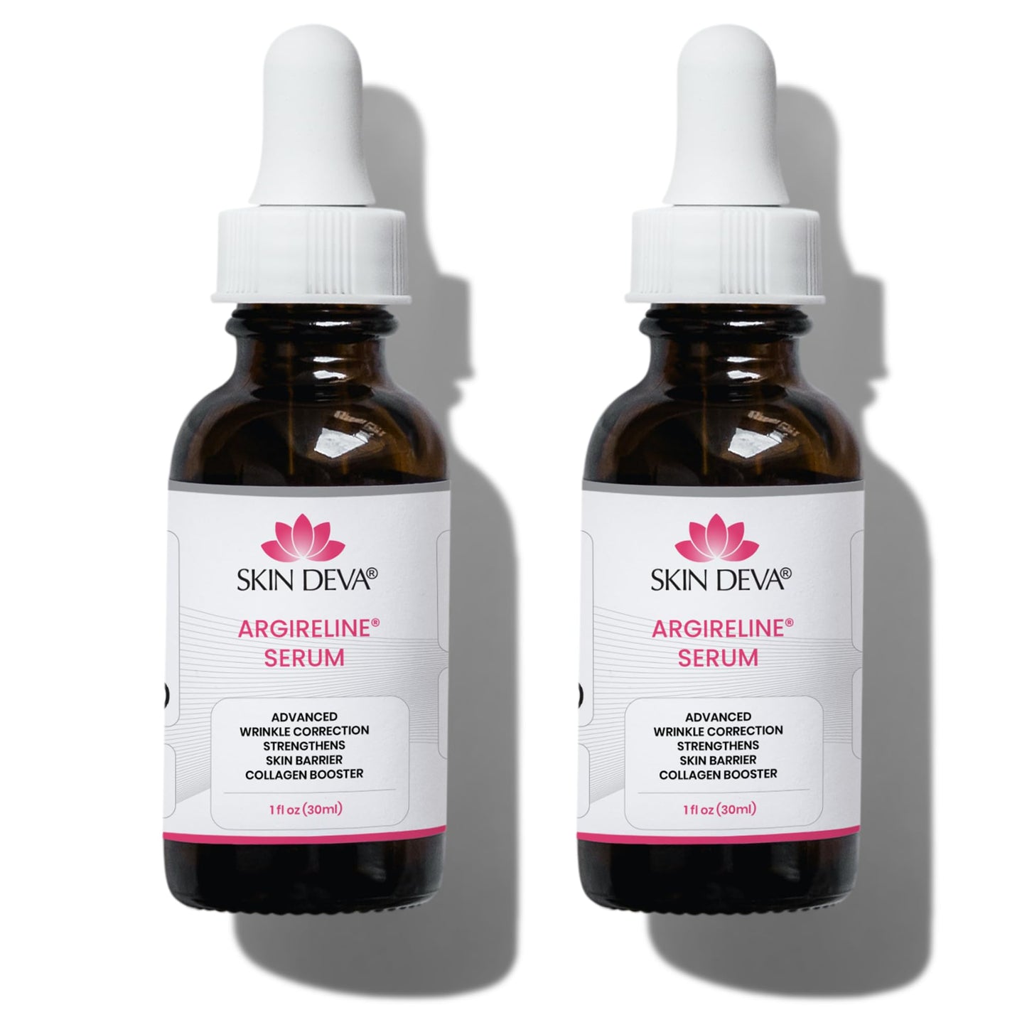 Skin Deva Argireline® Peptide Serum with Hyaluronic Acid – Acetyl Hexapeptide-8 Formula – Hydrating Anti-Aging Face Serum for Fine Lines & Smoother-Looking Skin (PACK OF 2)