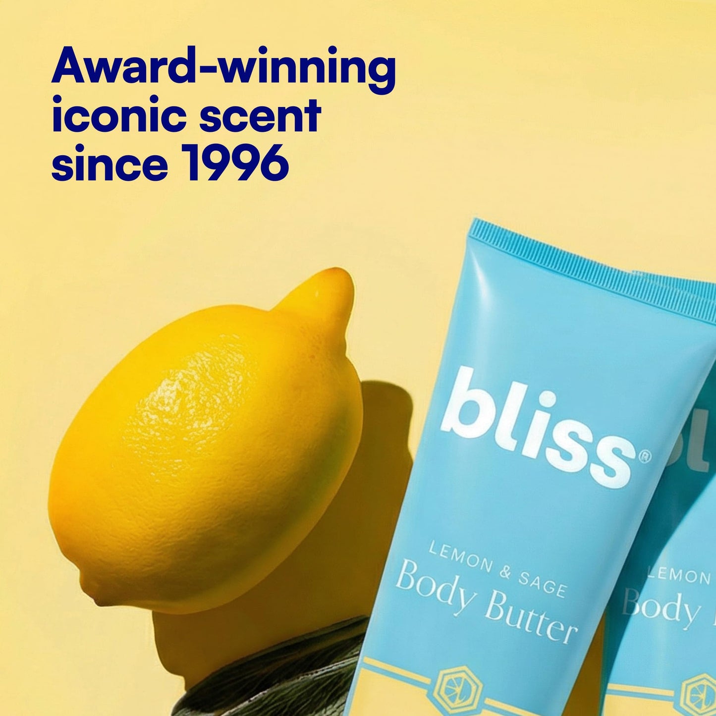 Bliss Lemon and Sage Body Butter - Iconic Scent with Shea Butter and Coconut Oil for Long-Lasting Maximum Moisture - Body Lotion for Smooth, Soft Skin - Vegan and Cruelty-Free - 6.7 Fl Oz