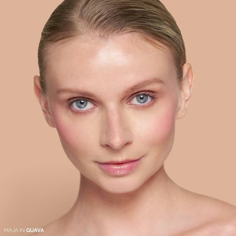 OFIR Elation Powder Blush – Buildable & Highly-Pigmented, Line-Blurring Formula for a Smooth Finish | Guava - Cool Pink Shade, 0.13 oz | Long-Lasting, Lightweight Blush Powder
