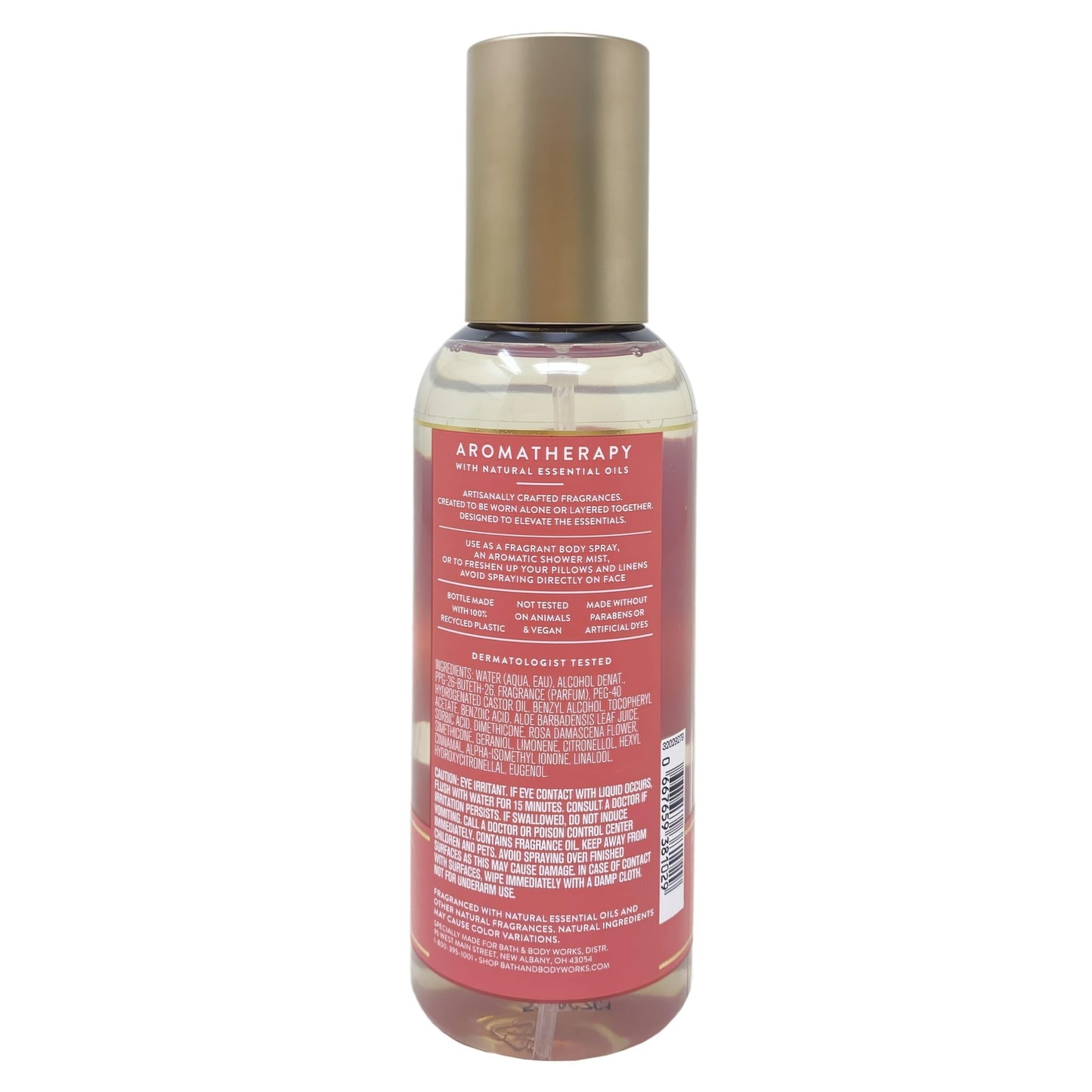 Bath & Body Works Aromatherapy Heirloom Rose - 3 Essential Oil Perfume Mist - with a Creamy Rose Bar Soap