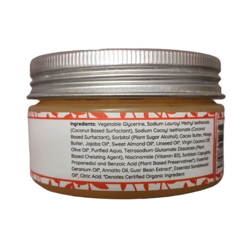 Clay Lotus Organic Face Wash - Gentle Cleanser for Sensitive Skin with Jojoba & Sandalwood. 100% Natural, Soothing, Hydrating, and Brightening. Non-Drying, Vegan Formula for Women & Men