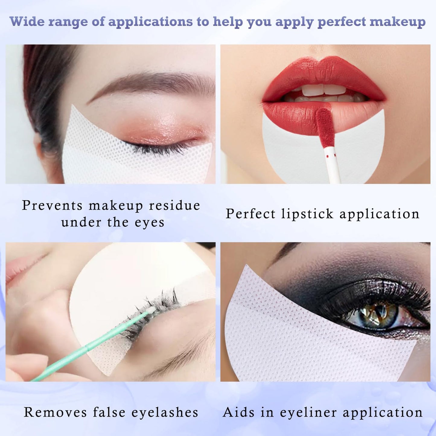 WALWAL 150 Pcs Eyeshadow Shields Eye Makeup Barrier Stickers
