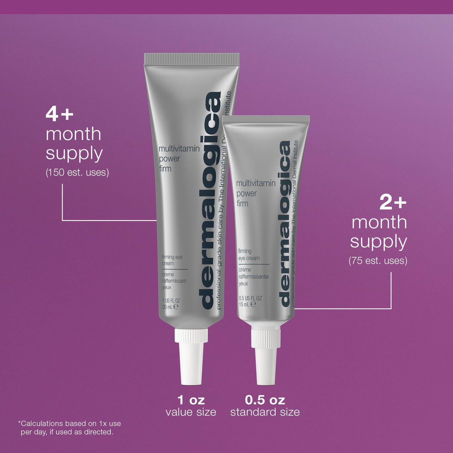 Dermalogica Multivitamin Power Firm Eye Cream for Dark Circles and Puffiness, Contains Antioxidant Vitamins, 1 Fl Oz