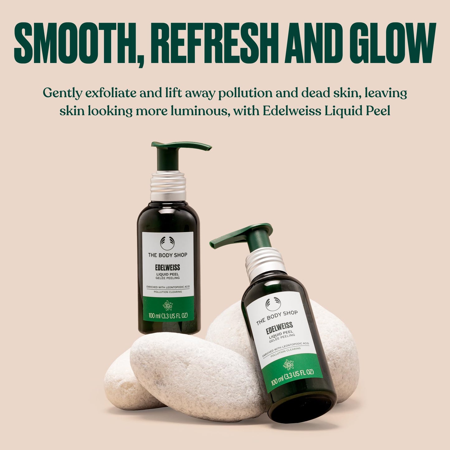 The Body Shop Edelweiss Liquid Peel – Exfoliates, Removes Impurities & Pollutants – Vegan – 100ml