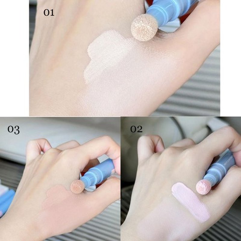 Concealer Pen, Liquid Concealer With Sponge Head, Makeup Facial Highlighter, Stay Long Lasting Moisturizing, Liquid Create Flawless Makeup (03#, 1 Ounce (Pack of 1))