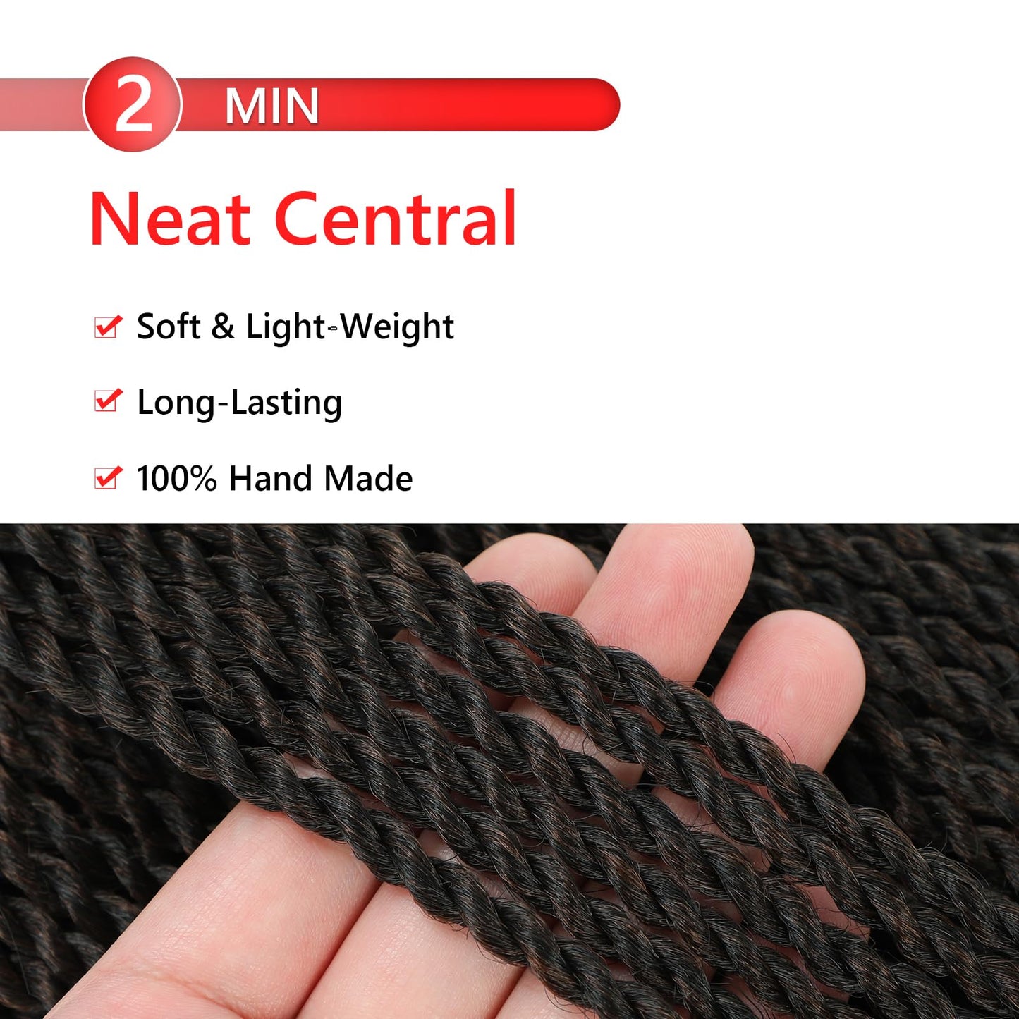 Senegalese Twist Crochet Hair for Black Women 24 Inch Pretwisted Crochet Hair 9 Packs Boho Goddess Twist Crochet Hair Pre Looped Hot Water Setting Crochet Twists with Natural Straight Ends