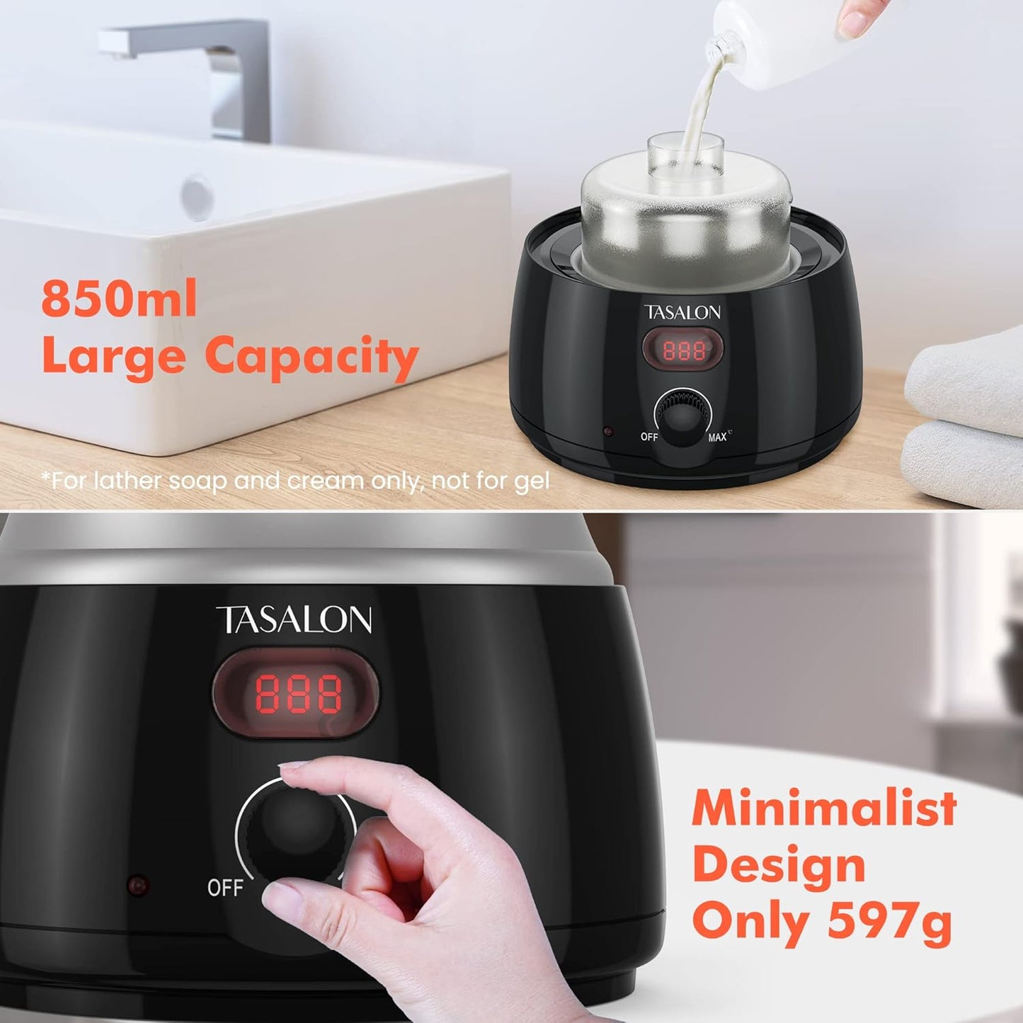 Professional Hot Lather Machine for Shaving - 750ml Capacity Foam Maker for Men | Ideal for Home & Barber Use