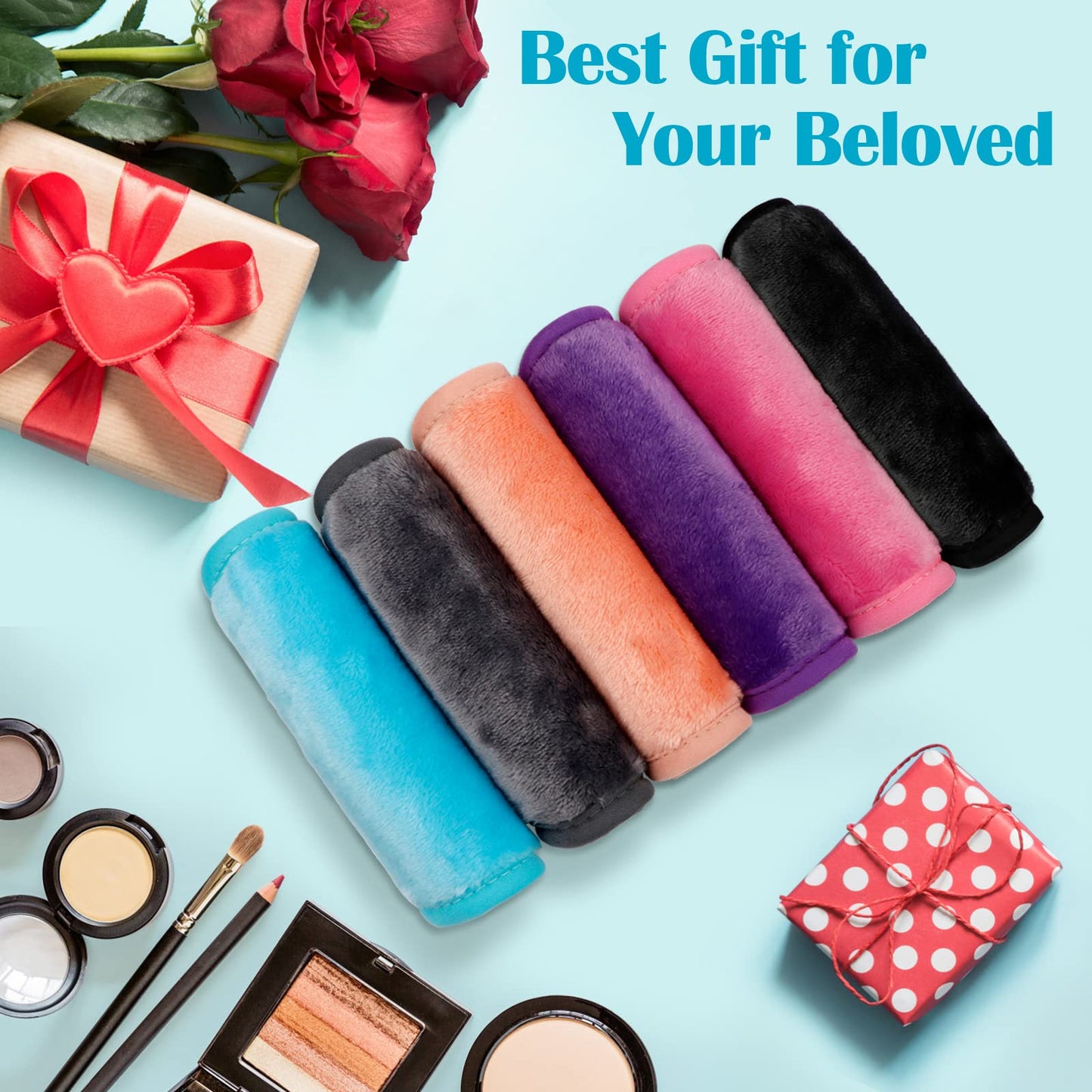 Orighty Makeup Remover Cloths 6 Packs, Makeup Removal Face Cleansing Cloth, Reusable Microfiber Facial Cleansing Towels, Remove Instantly Dirt with Just Water, 12x6 in, 6 Colors