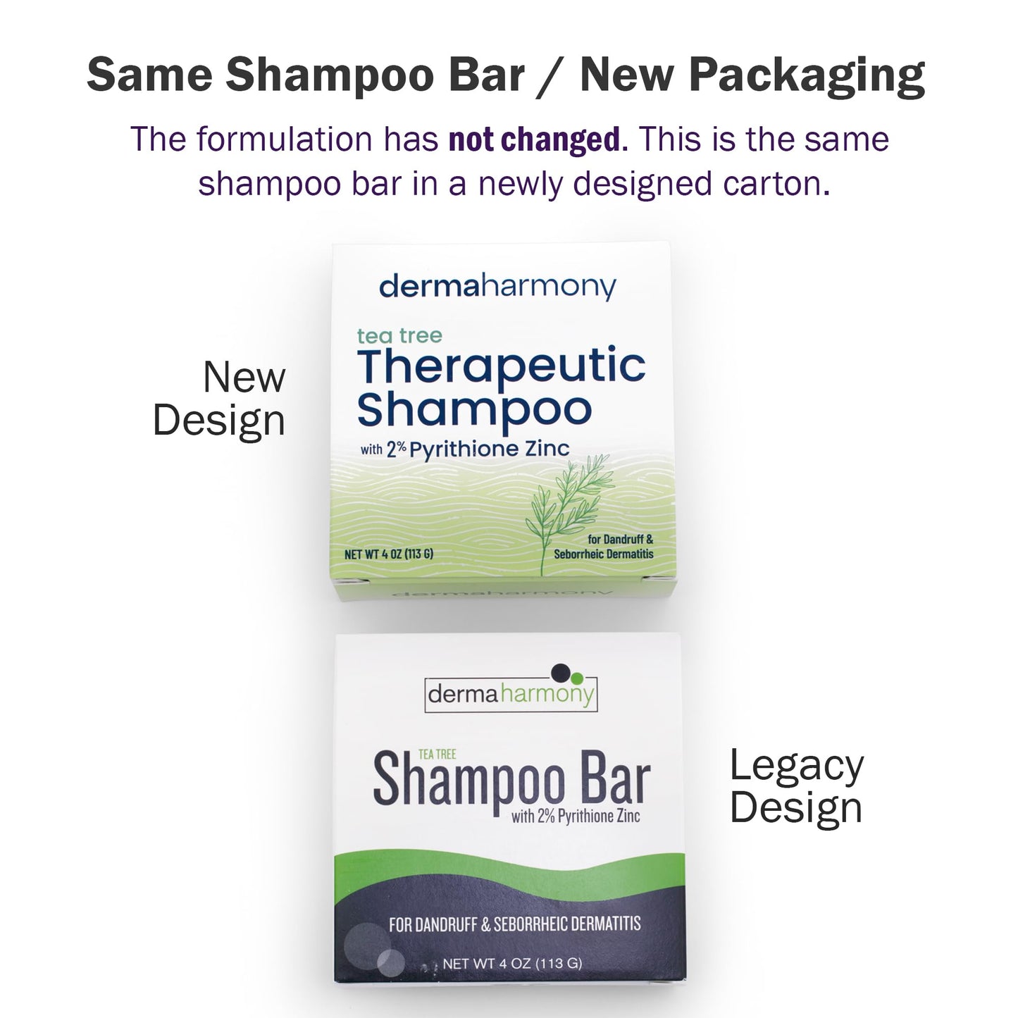 Dermaharmony 2% Pyrithione Zinc Shampoo Bar - Tea Tree (4 Oz)