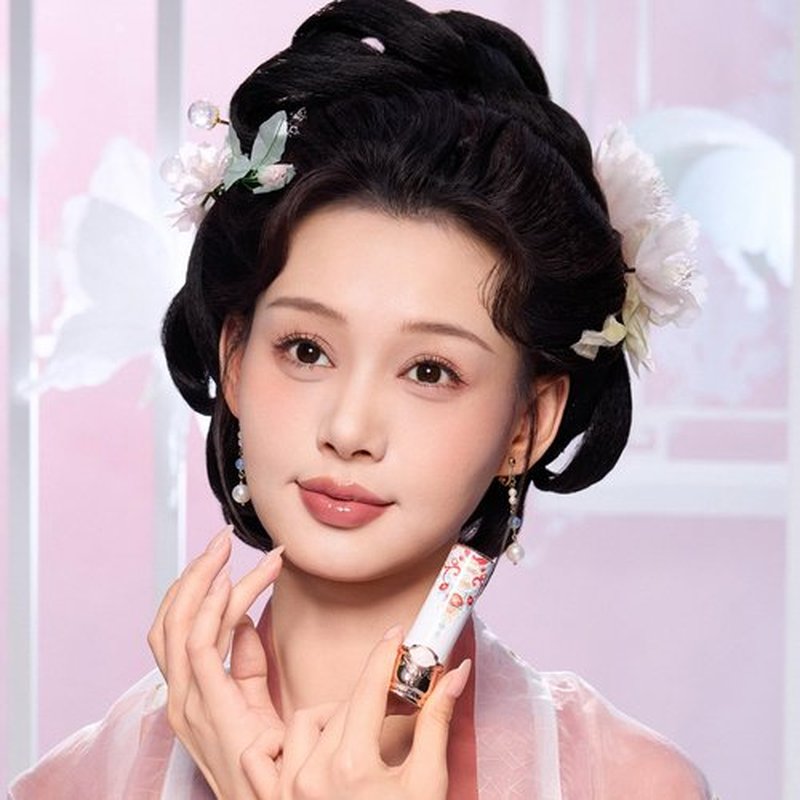 Flower Knows Butterfly Cloud Collar Glossy Lipstick-Moisturizing Tinted Lip Balm-Hydrating Lip Gloss in Balm-Long Lasting Lip Makeup for Girls&Women,Vegan & Cruelty-Free(C07 Red Bean,0.12 Ounce)