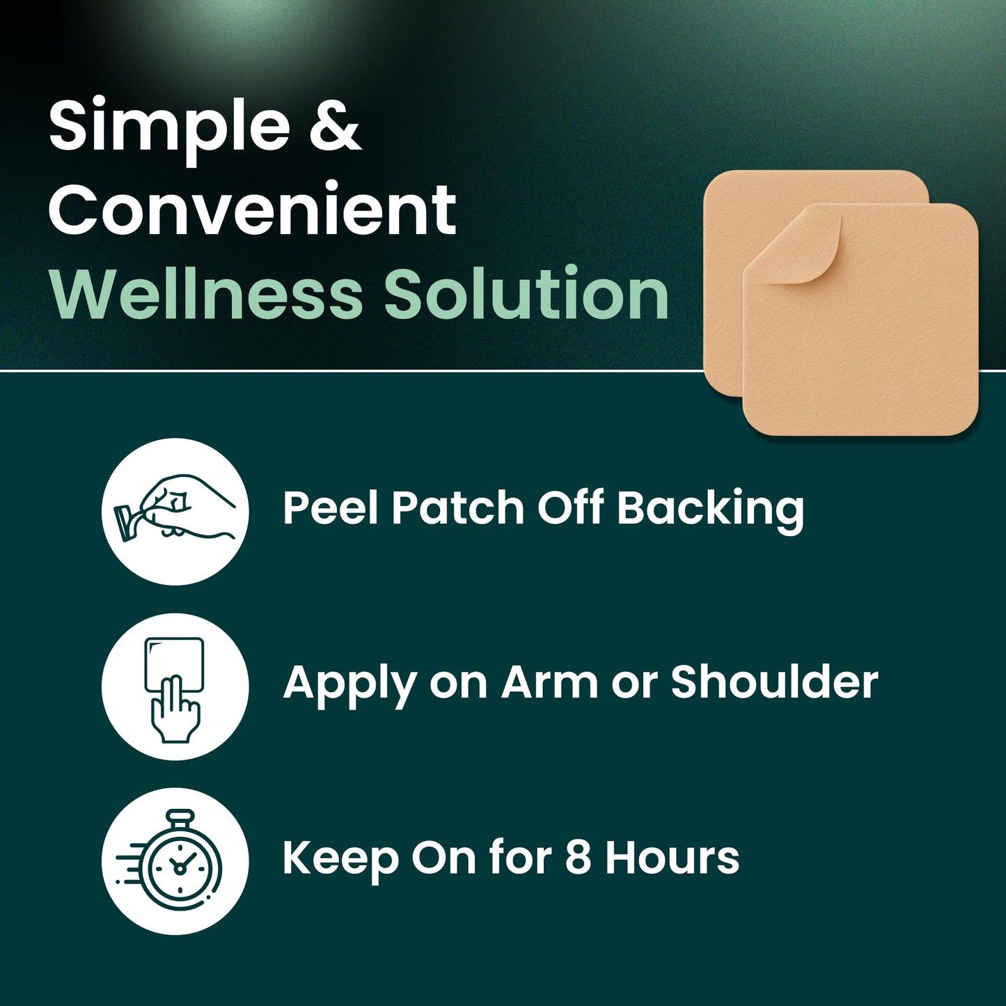 NAD Patches for Women & Men | NAD+ Patch for Energy & Healthy Aging | with CoQ10 & Nicotinamide | 60 Day Supply
