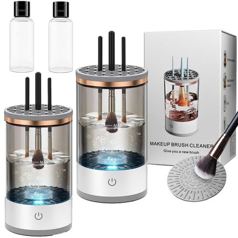 Beauty Cosmetic Brush Cleaner, The Cozy Luna Brush Cleaner, Beauty- Cosmetic Brush Cleaner, Cozy Luna Makeup Brush Cleaner, Electric Makeup Brush Cleaner For All Makeup Brush (2 PCS)