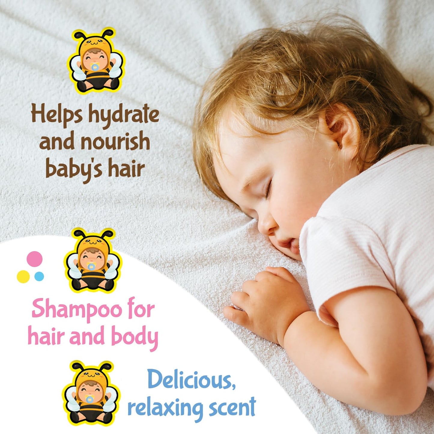 Tio Nacho TIO Nachito Hypoallergenic Baby Shampoo with Royal Jelly & Chamomile - Gentle, Tear-Free Body Wash, 13.5 fl oz (Pack of 3)