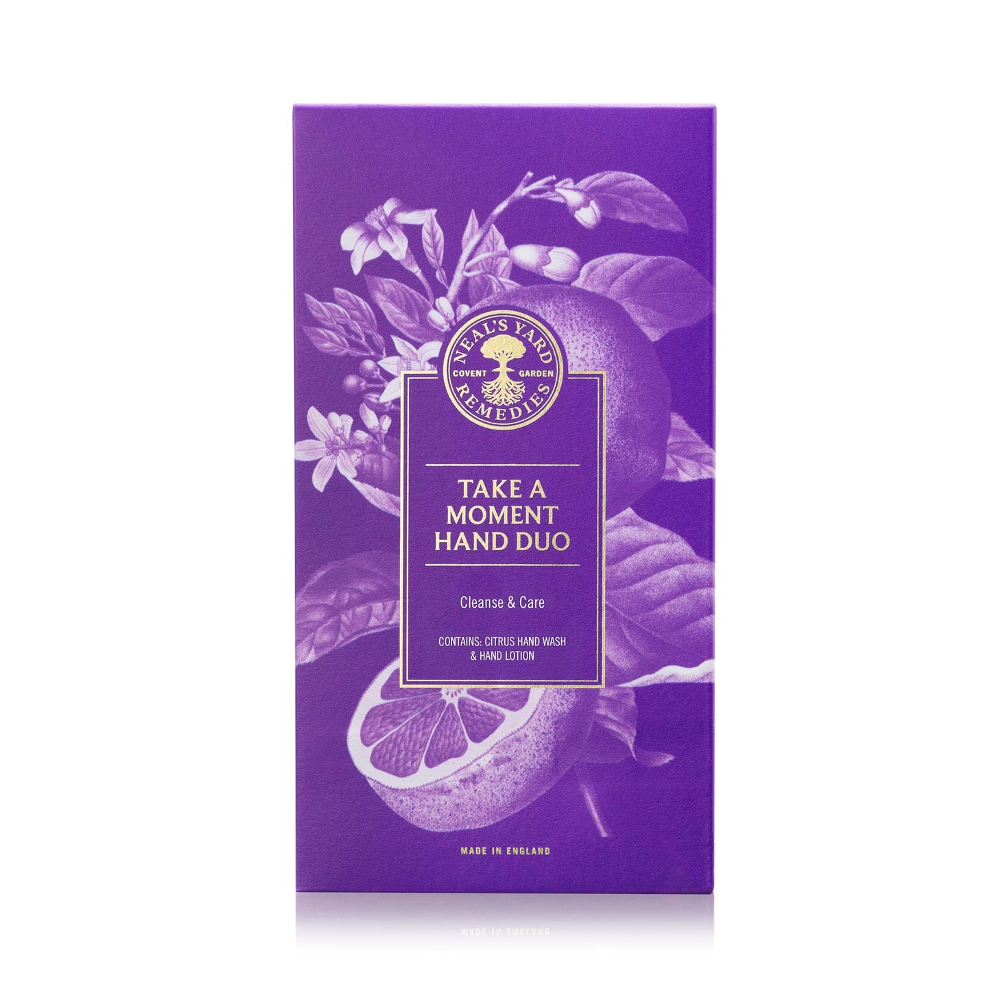 Neal's Yard Remedies Take A Moment Garden Mint & Bergamot Gift Set, Hand Wash & Hand Lotion with Essential Oils, Vegan & Cruelty-Free, Set of 2