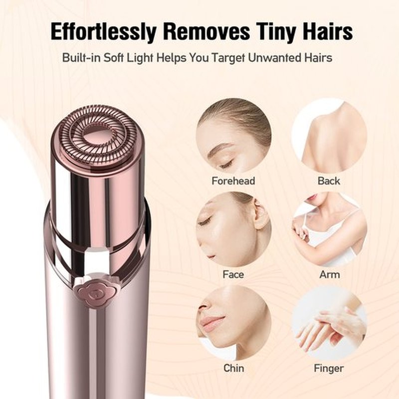 Facial Hair Removal for Women, Hair Removal Device(2023), SEIHAI Rechargeable Hair Remover for Women, Facial Hair Remover for Face, Upper Lip, Chin, Included 2 x Replacement Heads