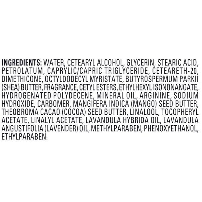 Jergens Lavender Body Butter Hand and Body Lotion, Moisturizer for Women, with Essential Oils for Indulgent Moisturization, 7 Ounce (Pack of 3)