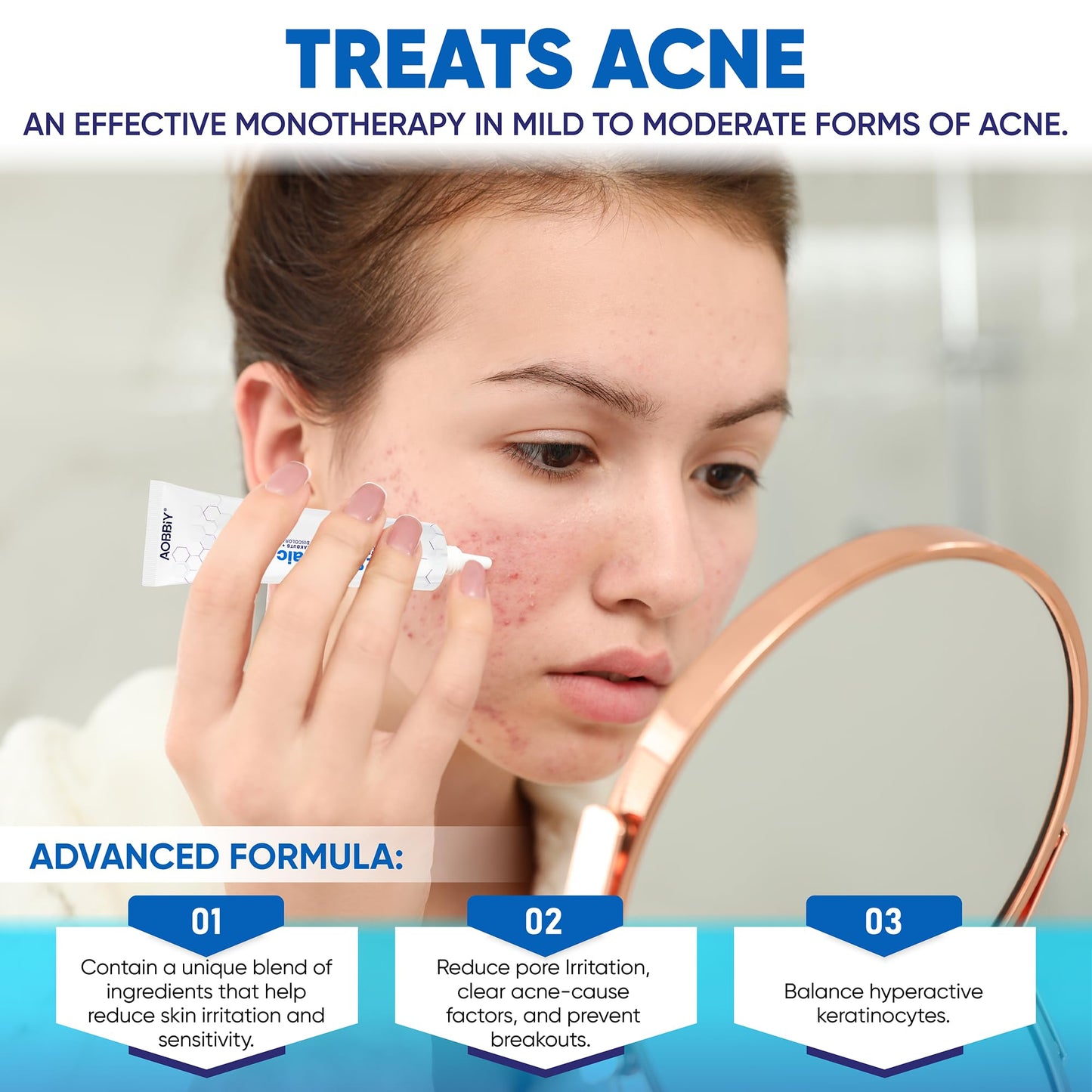 AOBBIY Azelaic Acid Cream: Azelaic Acid For Face - Premium Azelaic Acid Cream - Face Skin and Beauty Care - Azelaic Acid Facial Cream (1 Oz)